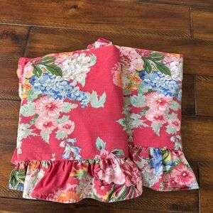 Ralph Lauren Beach House South Hampton Ruffled Pillow Shams King Floral